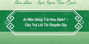 Ai Nên Uống Trà Hoa Sâm? – Câu Trả Lời Từ Chuyên Gia